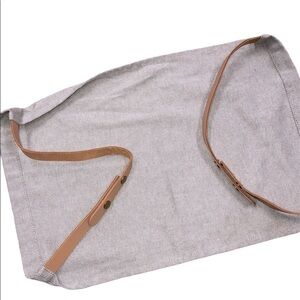 Fabric casserole carry holder faux leather handles